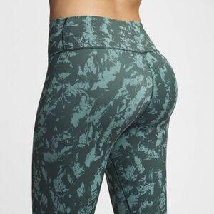 Nike Women's One High-Waisted 7/8 Printed Leggings, Vintage Green Medium NWOT